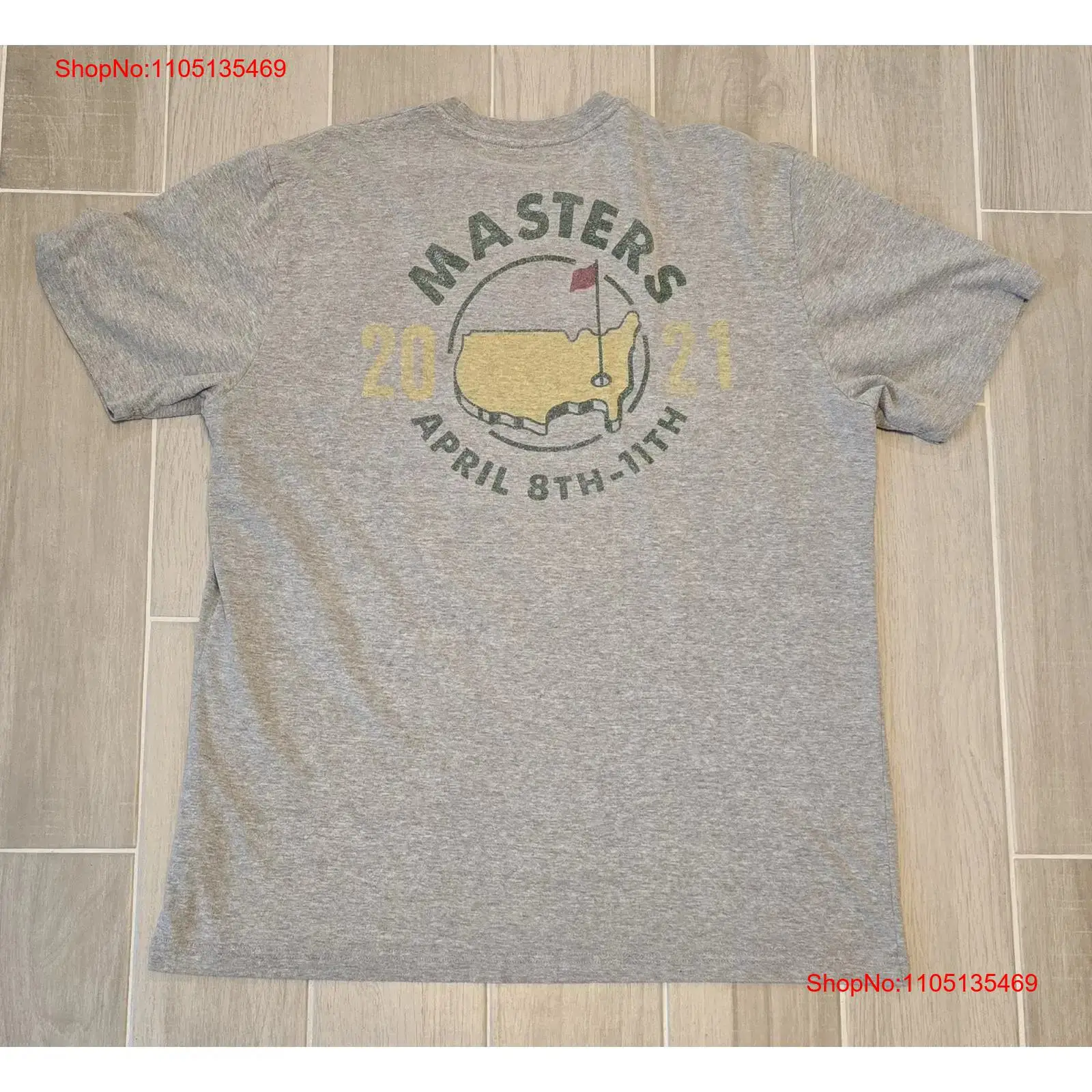 Men'S Fashion Xxl - Masters T Shirt Size XXL Grey