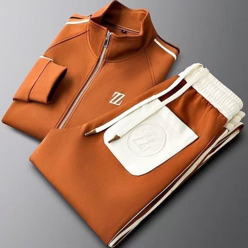 Men'S Fashion Zipper Jacket - 2026 men tracksuit Sportswear Suit Men's