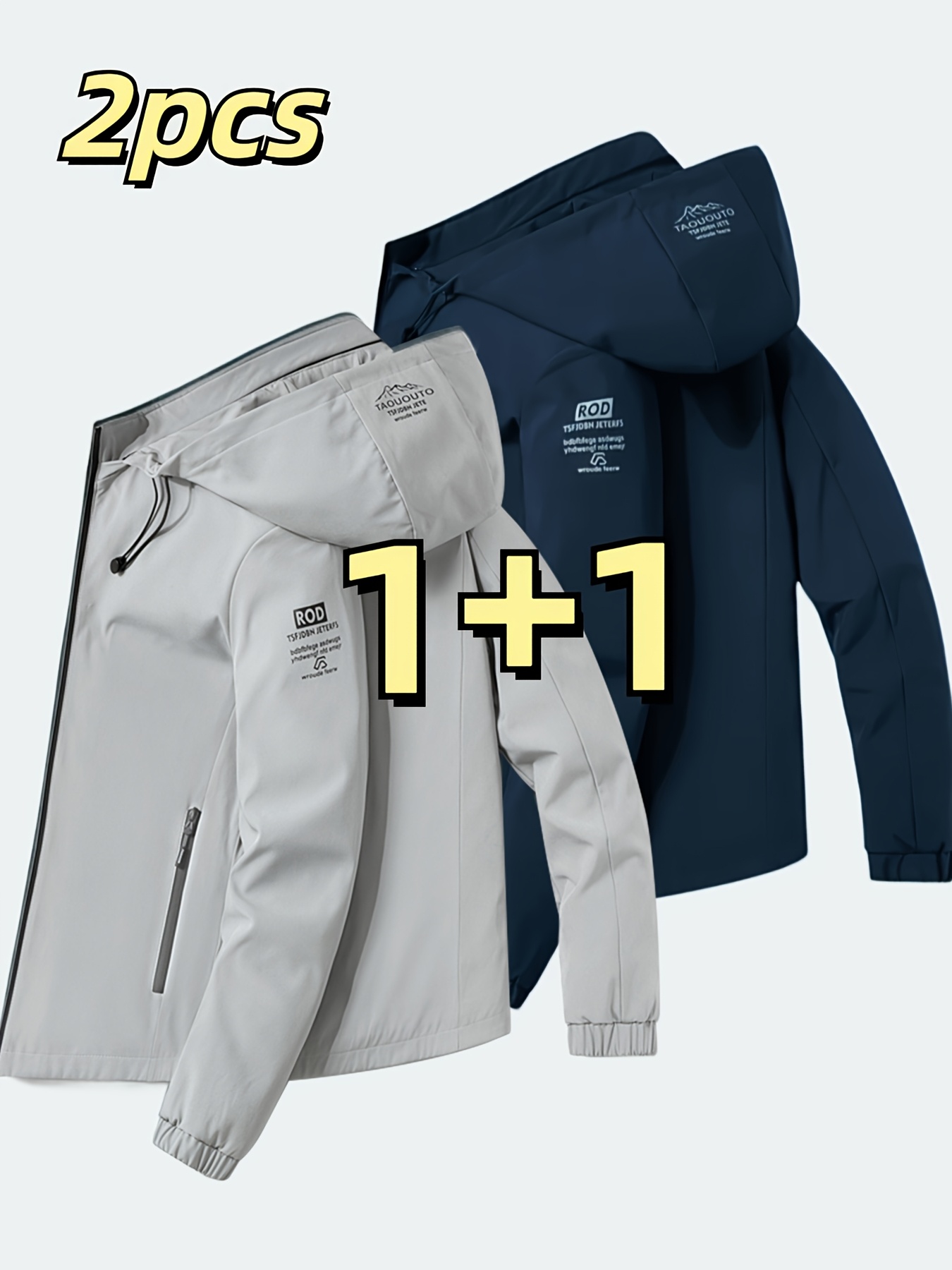 Two piece fashionable Men's wi - Men'S Fashion Zipper Jacket 评论和价格