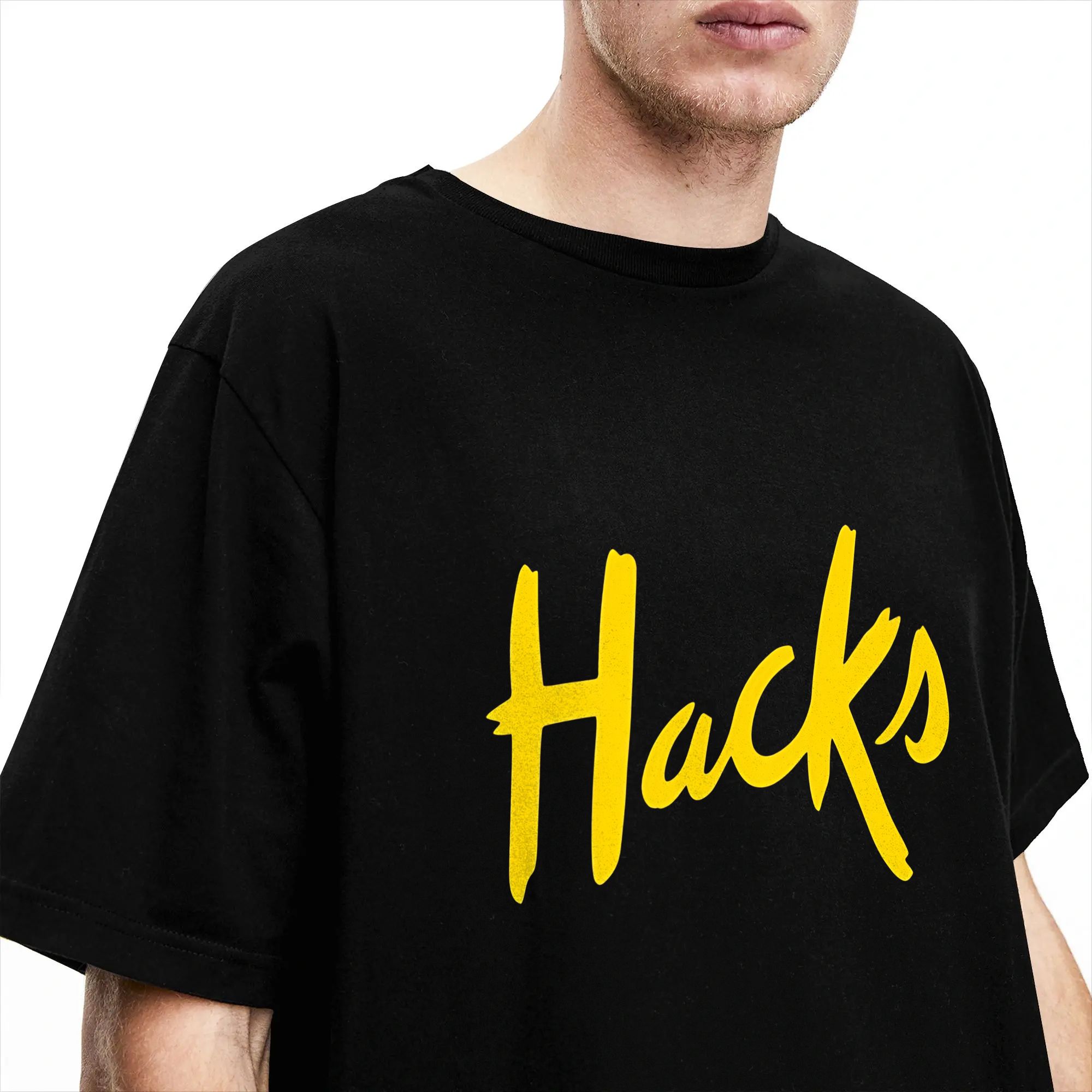 Yellow Hacks T-Shirt Summer  F - Mens Fashion Hacks 评论和价格