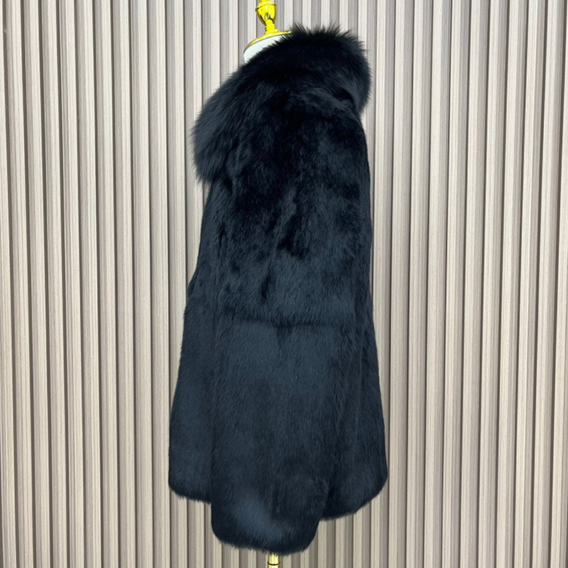 Real Genunie Natural Rabbit Fu - Men'S Fashion Zipper Jacket 评论和价格