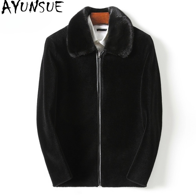 AYUNSUE Casual 100% Wool Coats - Men'S Fashion Zipper Jacket 评论和价格
