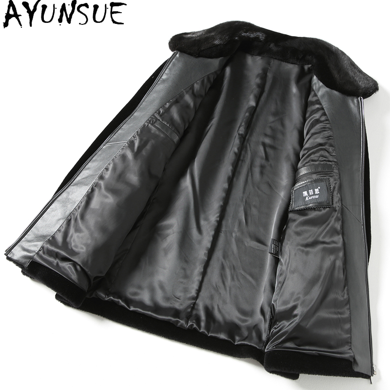AYUNSUE Casual 100% Wool Coats - Men'S Fashion Zipper Jacket 评论和价格