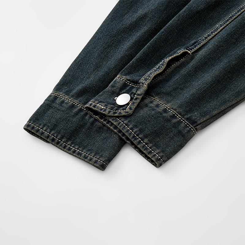 Heavy Duty Washed Denim Jacket - Denim Jacket Vintage 评论和价格
