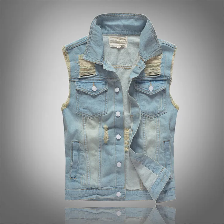 Spring Autumn New Fashion Men' - Men'S Fashion Vest With Jeans 评论和价格