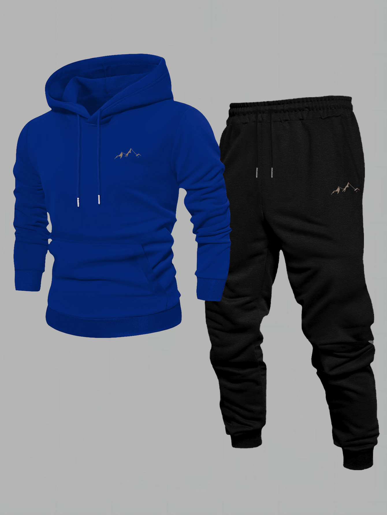 Men 2 Piece Tracksuit Set Autu - Streetwear Hoodie 评论和价格