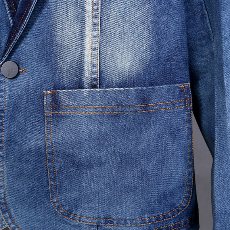 Denim Suit Jacket Brand Men's  - Men'S Fashion Light Jacket 评论和价格