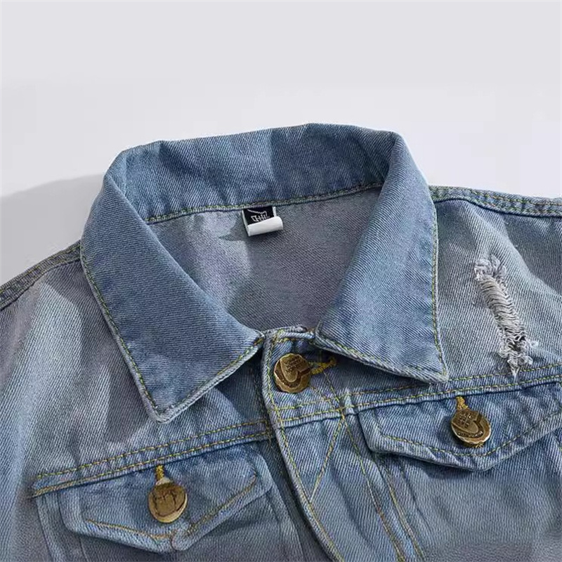 Ripped Denim Waistcoat Men Kor - Men'S Fashion Vest With Jeans 评论和价格
