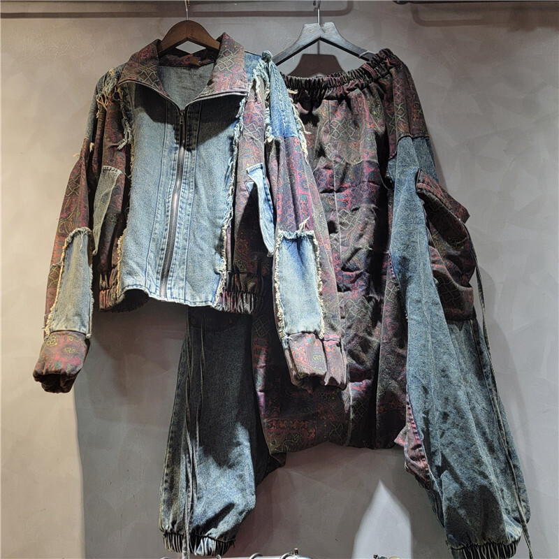 WTHT Vintage Trendy Women's Pa - Denim Jacket Vintage 评论和价格
