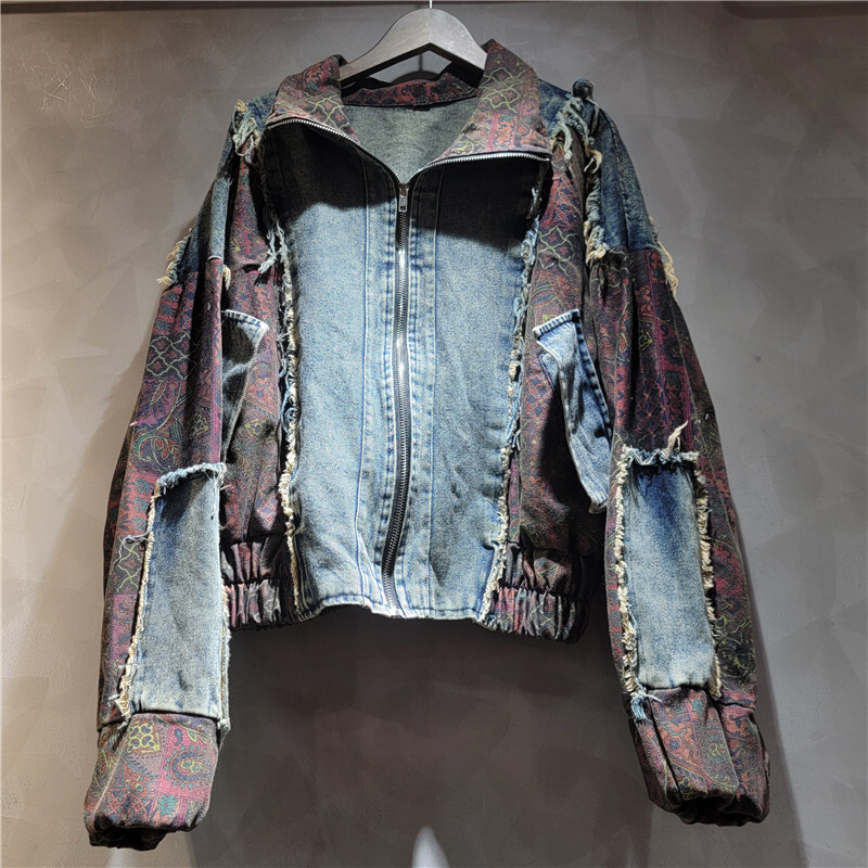WTHT Vintage Trendy Women's Pa - Denim Jacket Vintage 评论和价格