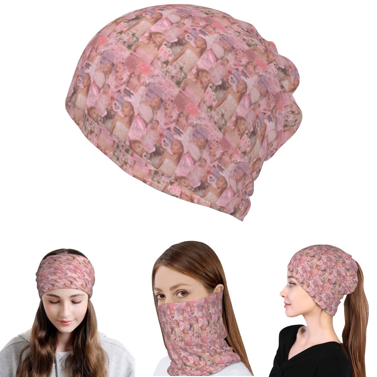 Ariana Grande Singer Bandana N - Beanie Winter Hat 评论和价格