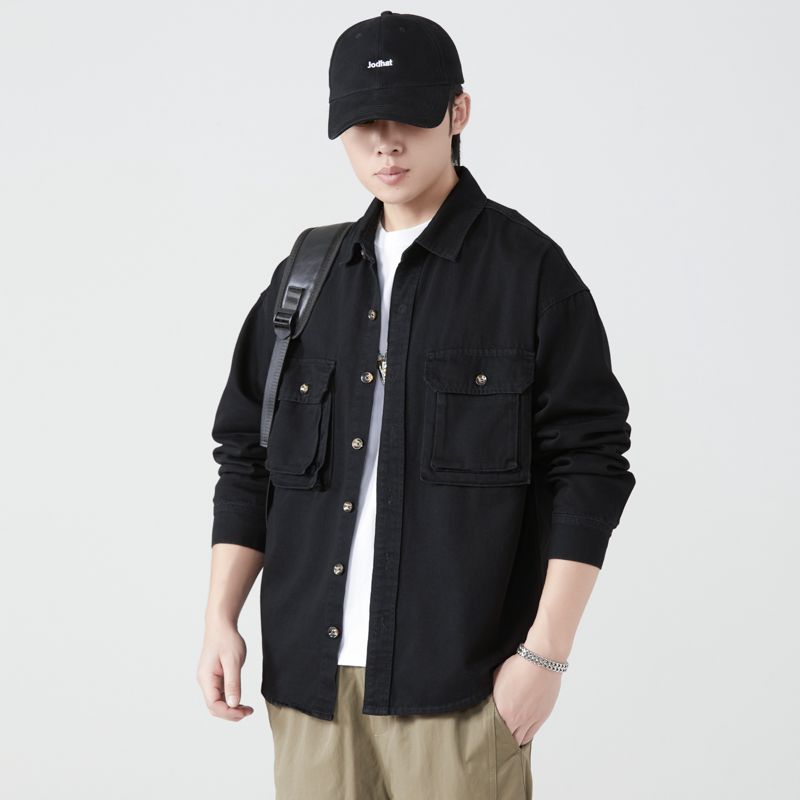 Pure Cotton Tooling Shirts Men - Denim Jacket Vintage 评论和价格