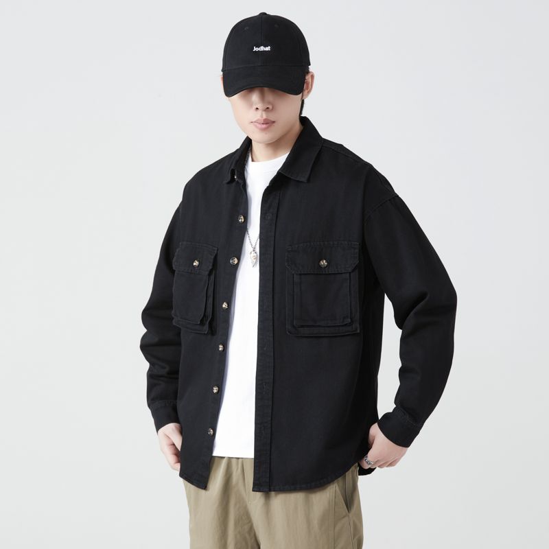 Pure Cotton Tooling Shirts Men - Denim Jacket Vintage 评论和价格