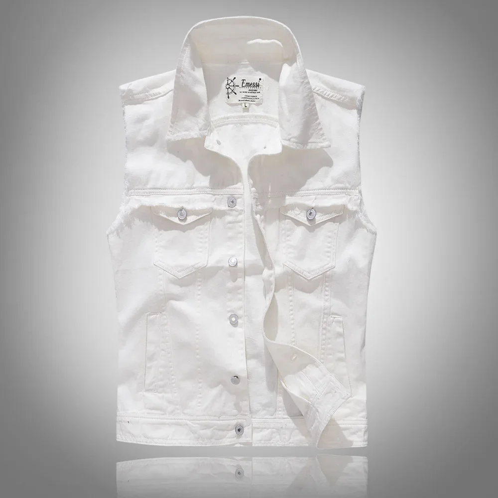 Pop Summer New Fashion Men's A - Men'S Fashion Vest With Jeans 评论和价格