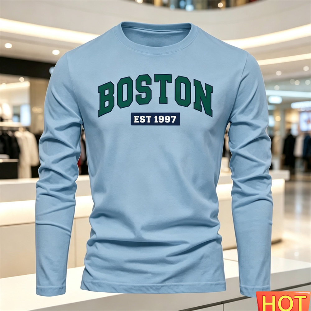 Autumn Summer Men's long sleev - Men'S Fashion Looks 评论和价格