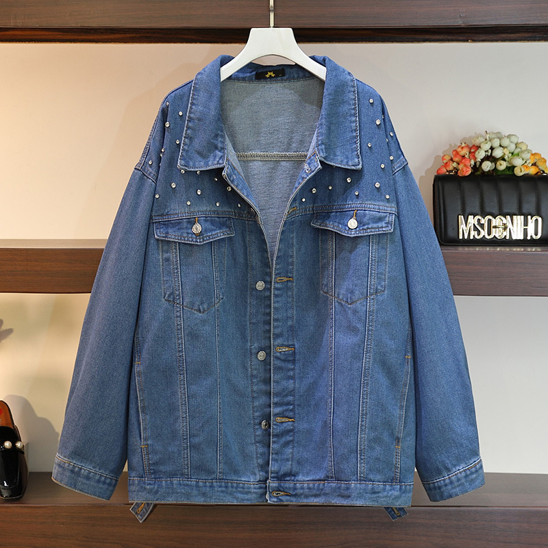 Plus Size XXL-6XL Denim Jacket - Denim Jacket Vintage 评论和价格