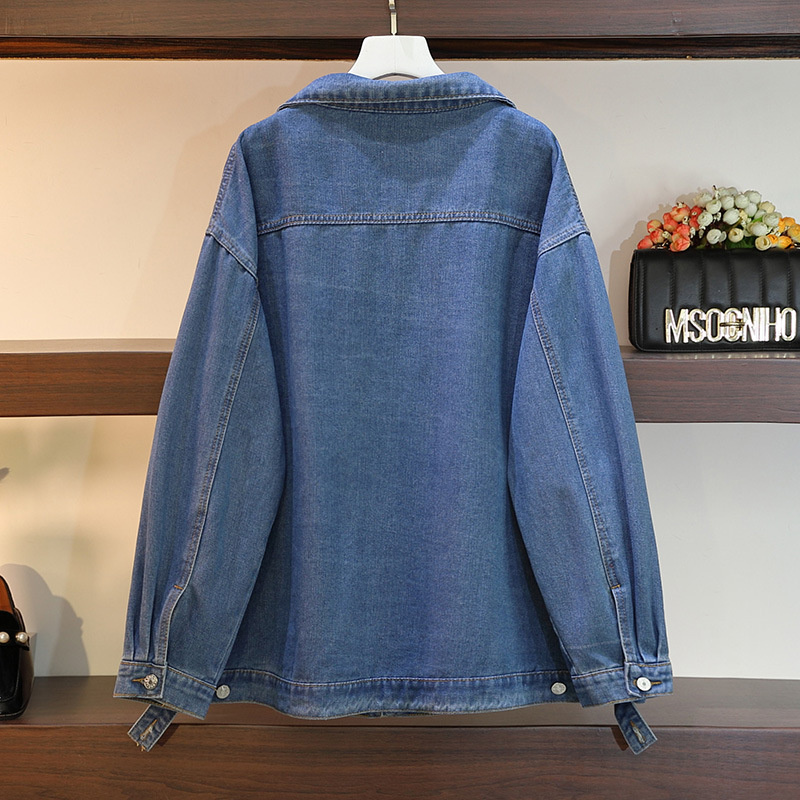 Plus Size XXL-6XL Denim Jacket - Denim Jacket Vintage 评论和价格
