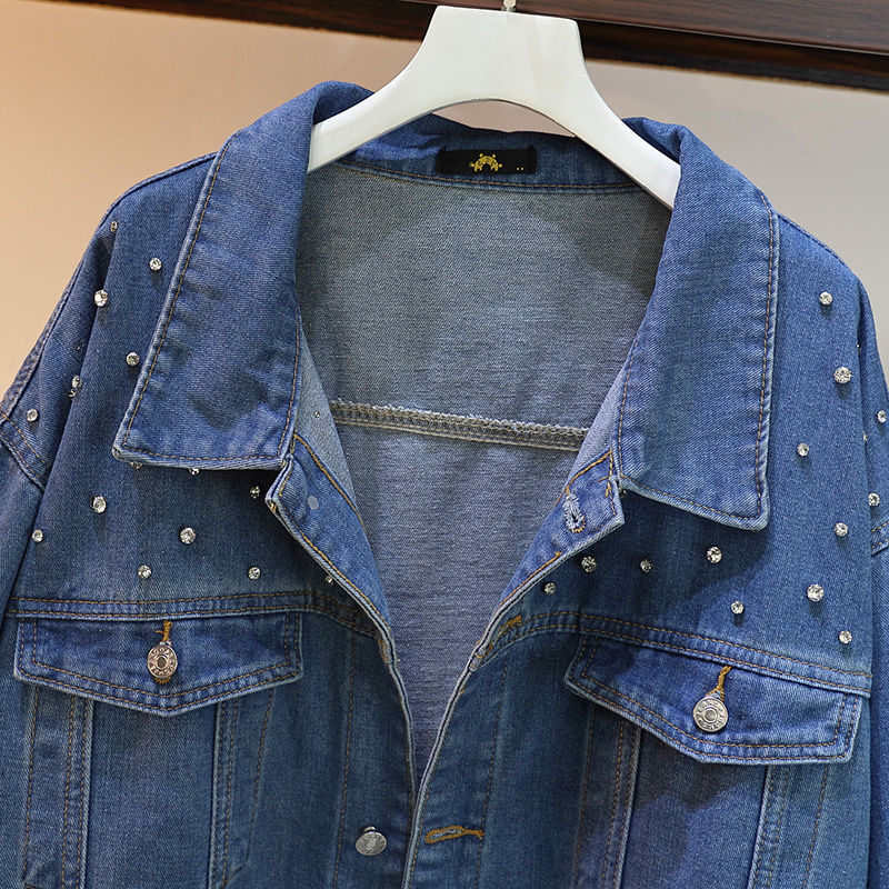 Plus Size XXL-6XL Denim Jacket - Denim Jacket Vintage 评论和价格