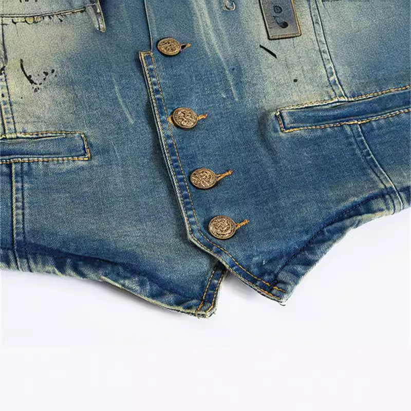 Spring Autumn New Fashion Men' - Men'S Fashion Vest With Jeans 评论和价格