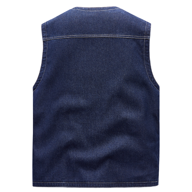 Men Jean Vest Outerwear Denim  - Men'S Fashion Vest With Jeans 评论和价格