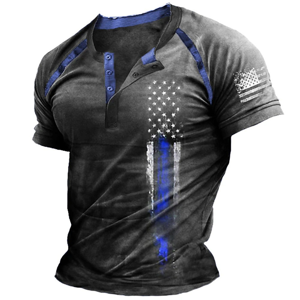 Funny 3D American Flag Print M - Men'S Fashion Looks 评论和价格