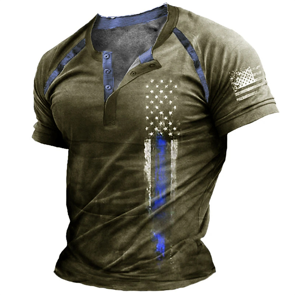 Funny 3D American Flag Print M - Men'S Fashion Looks 评论和价格