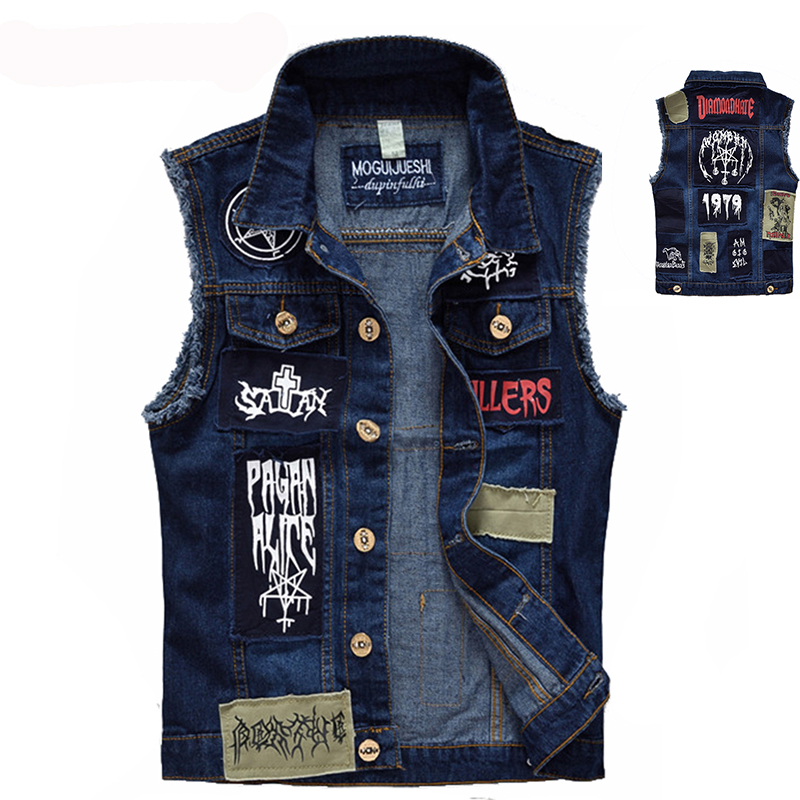 Classic Vintage Men's Jeans Ve - Men'S Fashion Vest With Jeans 评论和价格