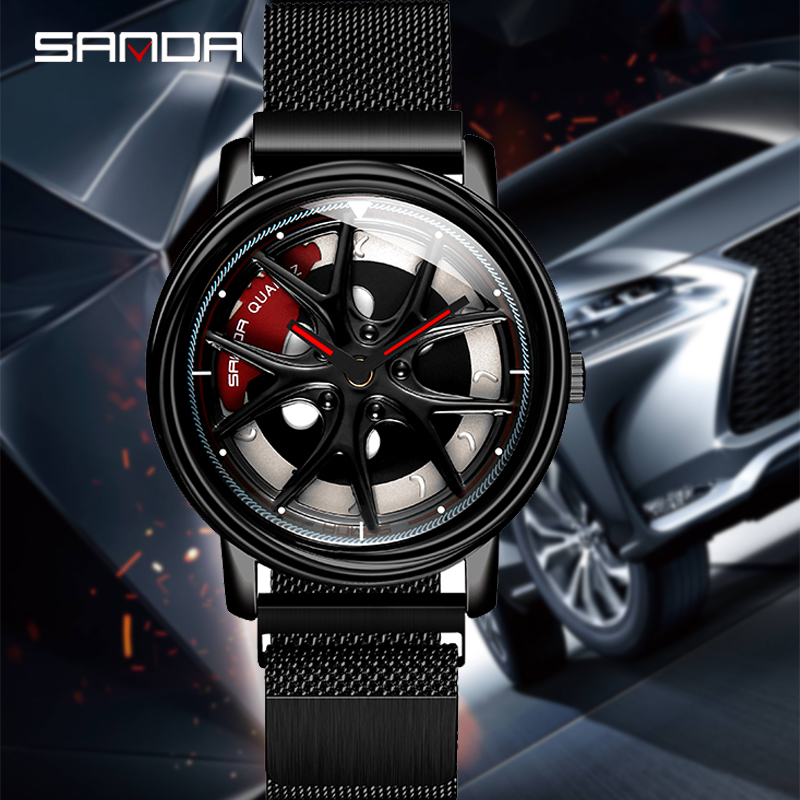 Men Watch Car Wheel Rim Hub Di - Men'S Fashion Hub 评论和价格