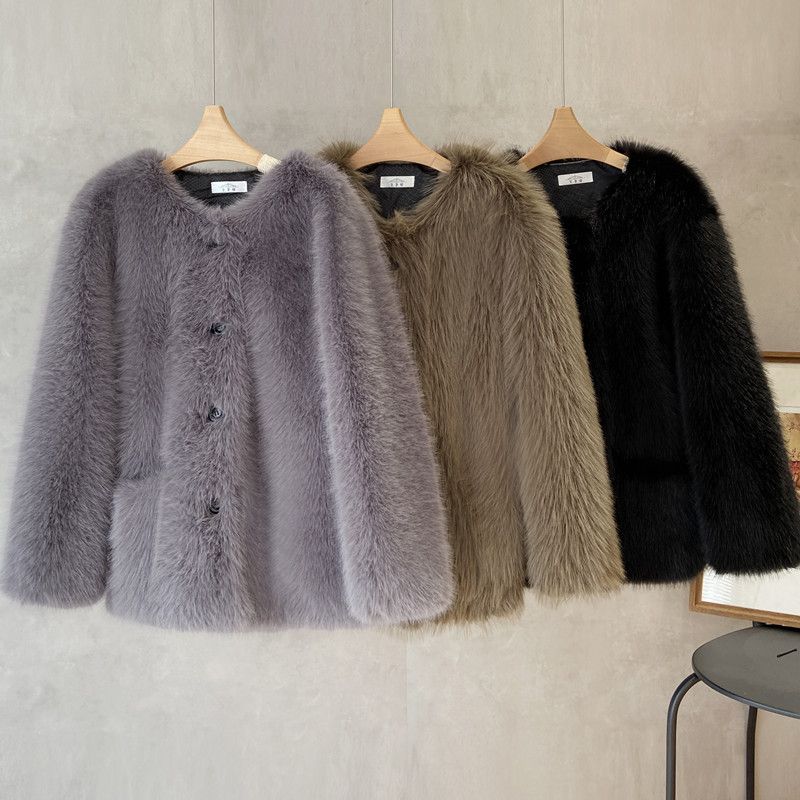 Korean Men's Imitation Fur Coa - Men'S Fashion Light Jacket 评论和价格