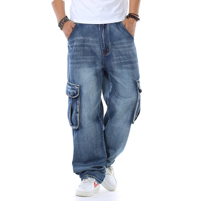 Mens Baggy Jeans Spring and Au - Men'S Fashion For Fat Guys 评论和价格