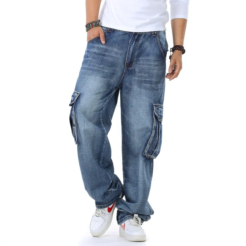 Mens Baggy Jeans Spring and Au - Men'S Fashion For Fat Guys 评论和价格