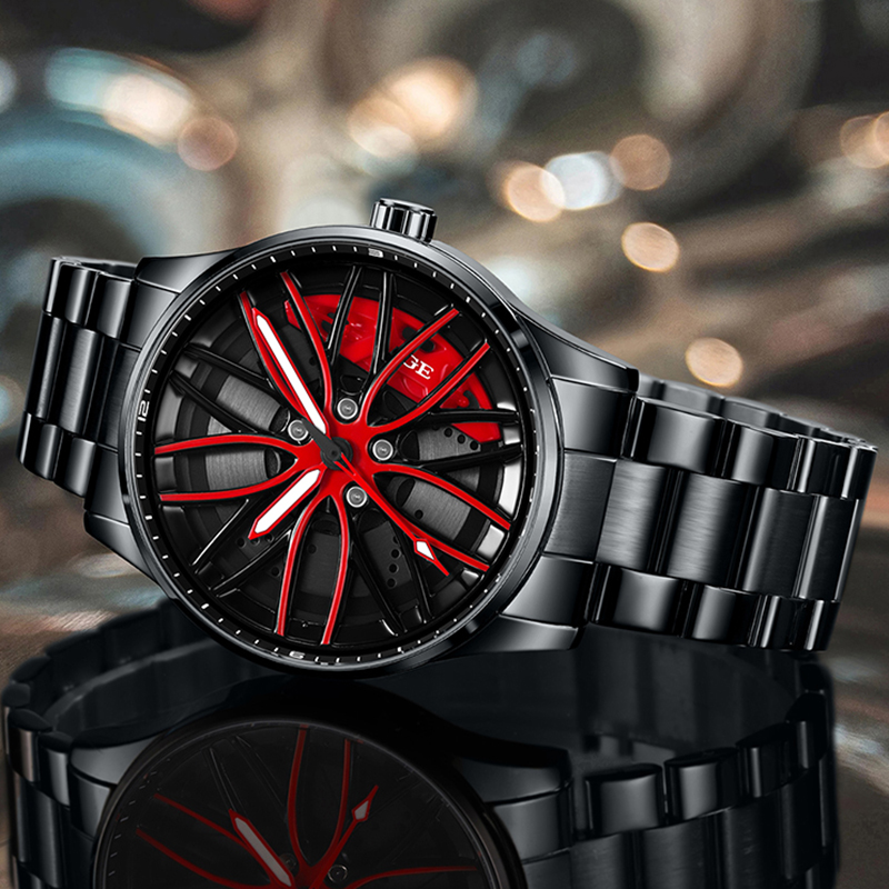 LIGE New Car Wheel Hub Quartz  - Men'S Fashion Hub 评论和价格
