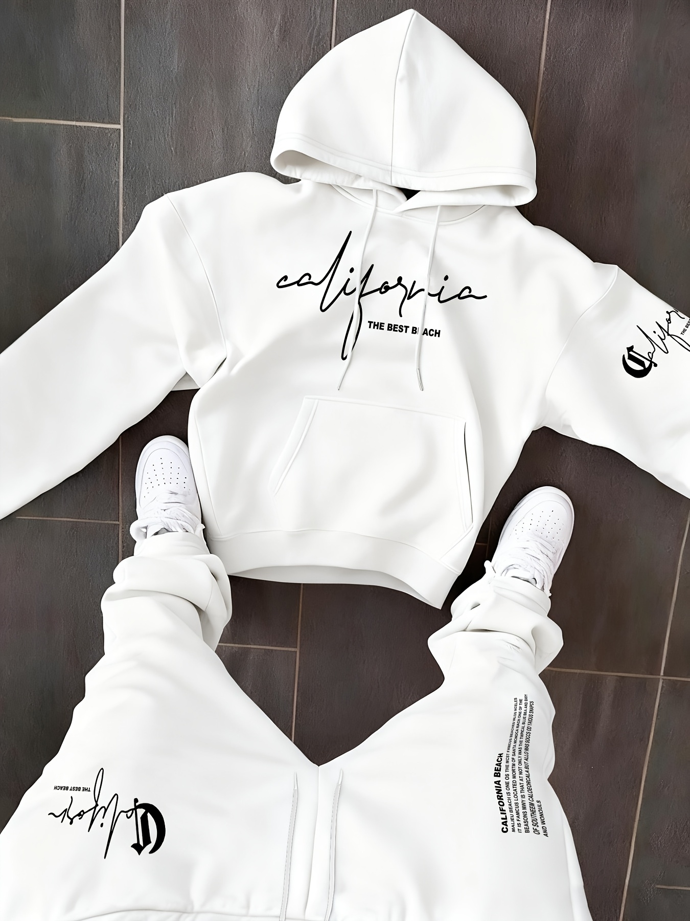man 2 piece sets Hoodie Tracks - Streetwear Hoodie 评论和价格
