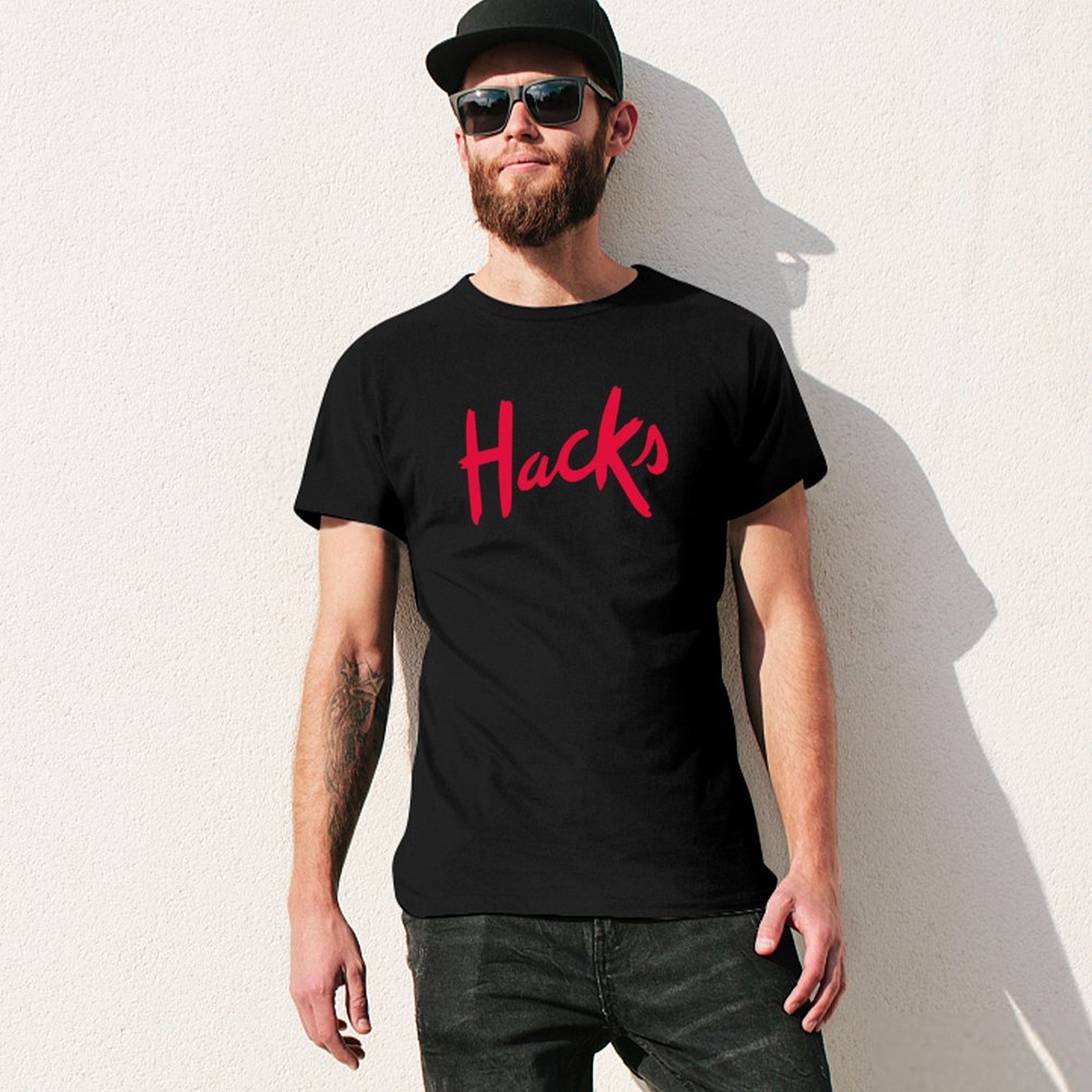 Hacks logo T-Shirt Summer Fash - Mens Fashion Hacks 评论和价格