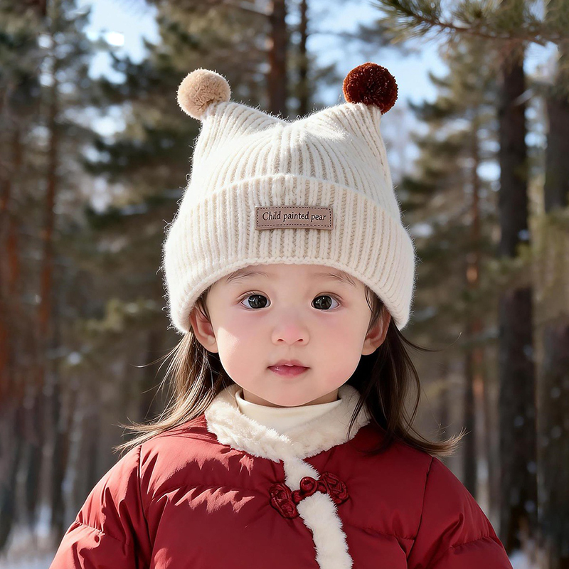 1-4Year Baby Knitted Hat Cute  - Beanie Winter Hat 评论和价格