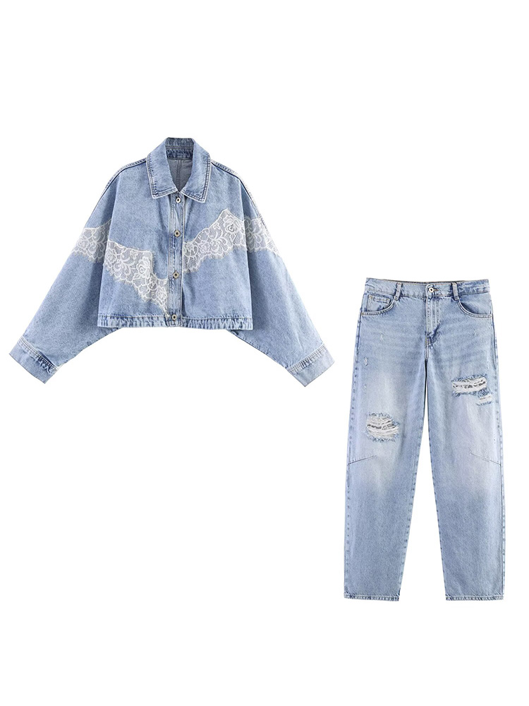 HH Spring Women Chic Single-br - Denim Jacket Vintage 评论和价格