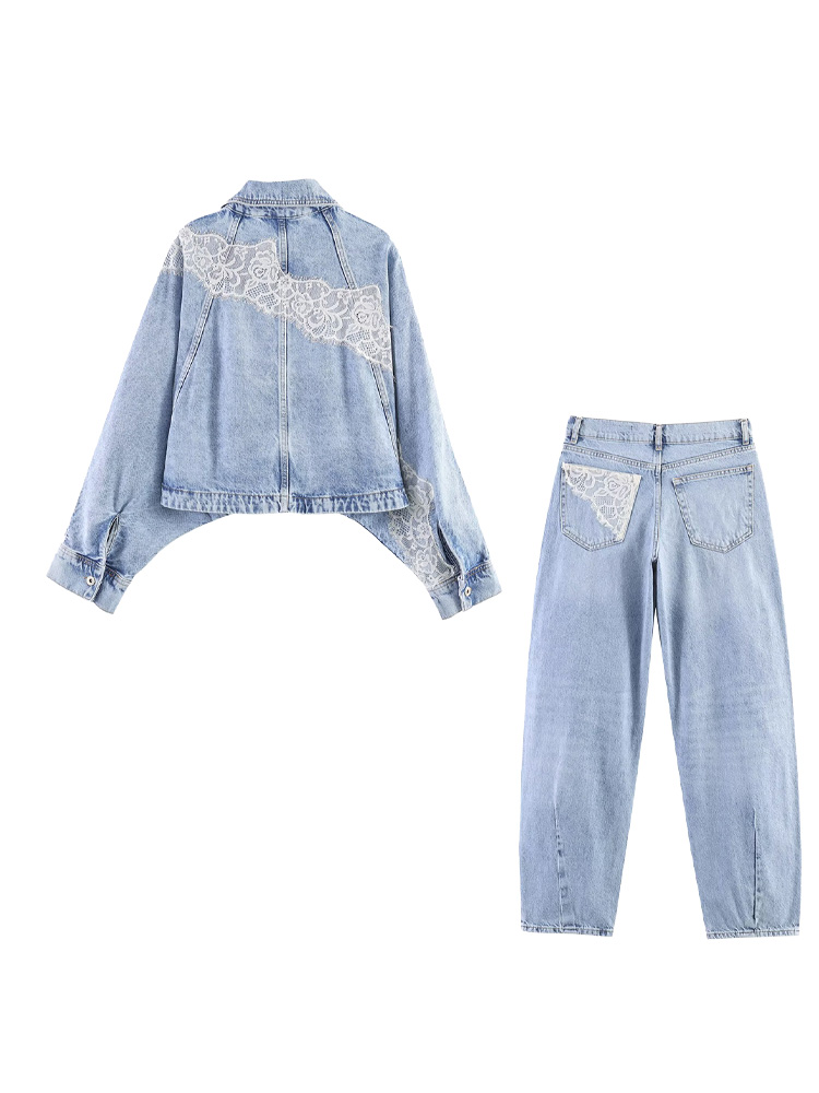 HH Spring Women Chic Single-br - Denim Jacket Vintage 评论和价格