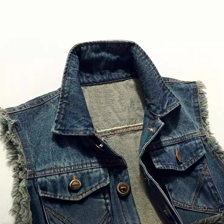 New Fashion Men Ripped Denim W - Men'S Fashion Vest With Jeans 评论和价格