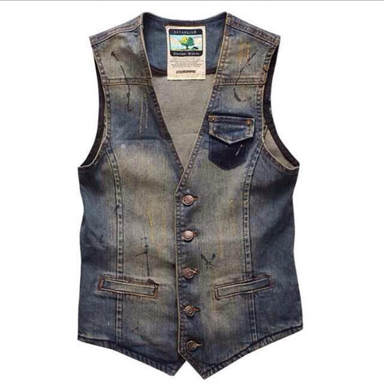 Spring Autumn New Fashion Men' - Men'S Fashion Vest With Jeans 评论和价格