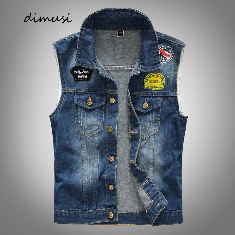 Spring Summber Men's Denim Ves - Men'S Fashion Vest With Jeans 评论和价格