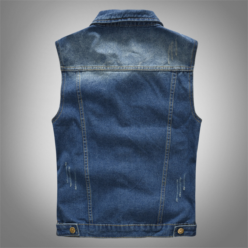 Spring Summber Men's Denim Ves - Men'S Fashion Vest With Jeans 评论和价格
