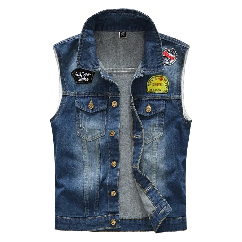 Spring Summber Men's Denim Ves - Men'S Fashion Vest With Jeans 评论和价格