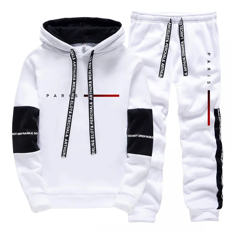 Men's Set Paris Fashion Hoodie - Streetwear Hoodie 评论和价格
