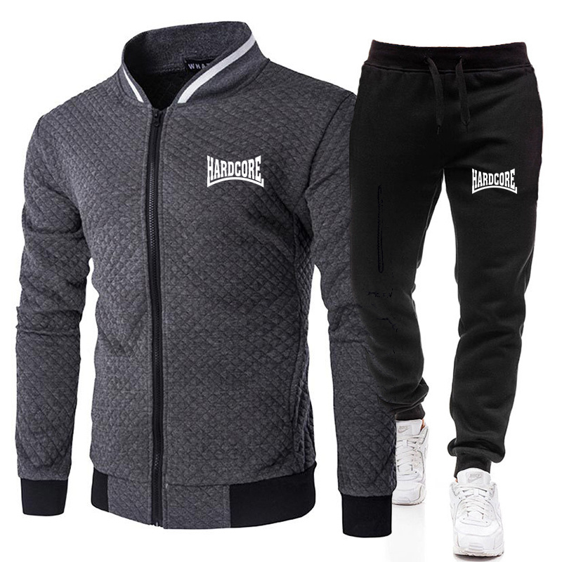 HARDCORE Spring and Autumn Men - Men'S Fashion Zipper Jacket 评论和价格