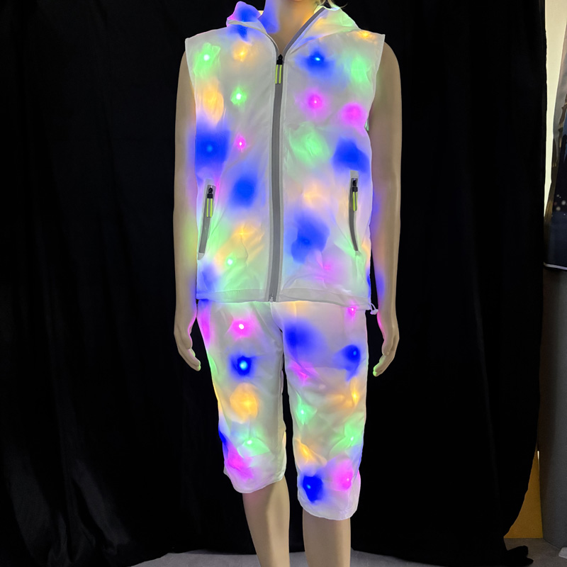 Glowing Vest Jacket Costumes H - Men'S Fashion Light Jacket 评论和价格