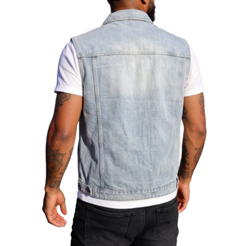 Spring Summer Men's Denim Vest - Men'S Fashion Vest With Jeans 评论和价格