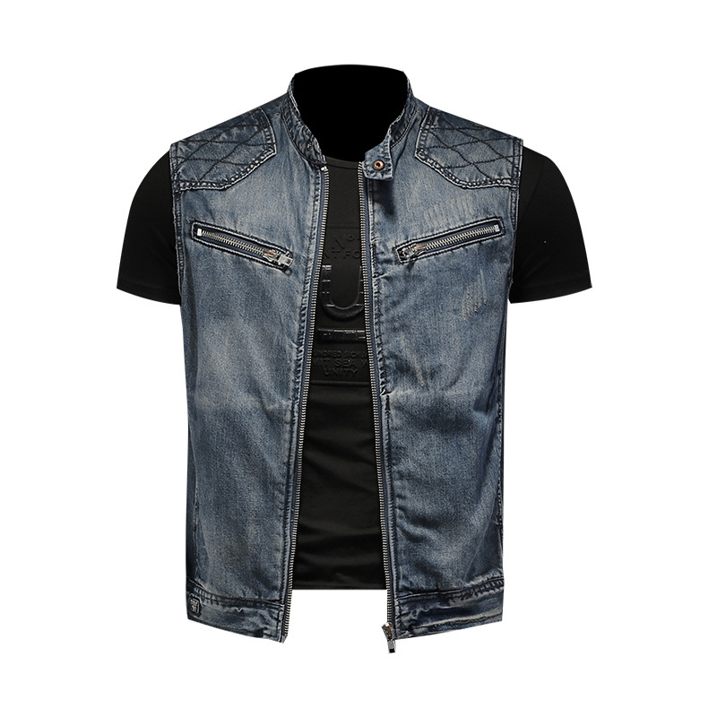 2026 Mens Denim Vests Vintage  - Men'S Fashion Vest With Jeans 评论和价格