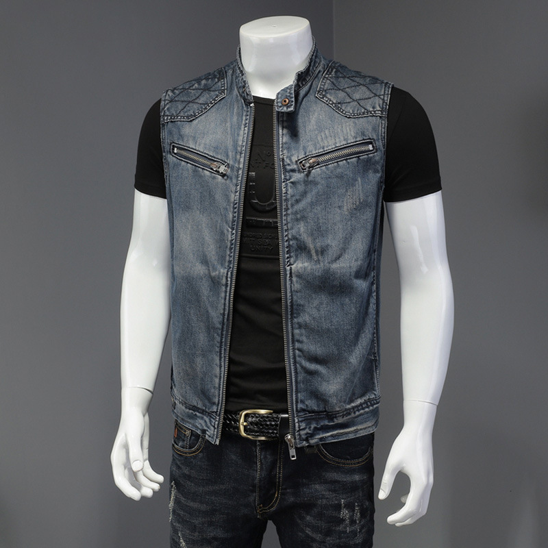 2026 Mens Denim Vests Vintage  - Men'S Fashion Vest With Jeans 评论和价格