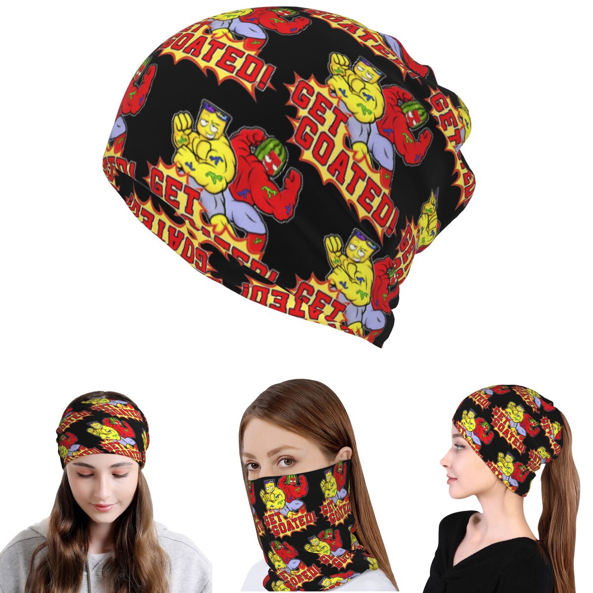 Sunny And Melon Bandana Neck C - Beanie Winter Hat 评论和价格